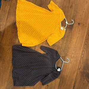 Bundle of 2 old navy polka dot dresses size 4t